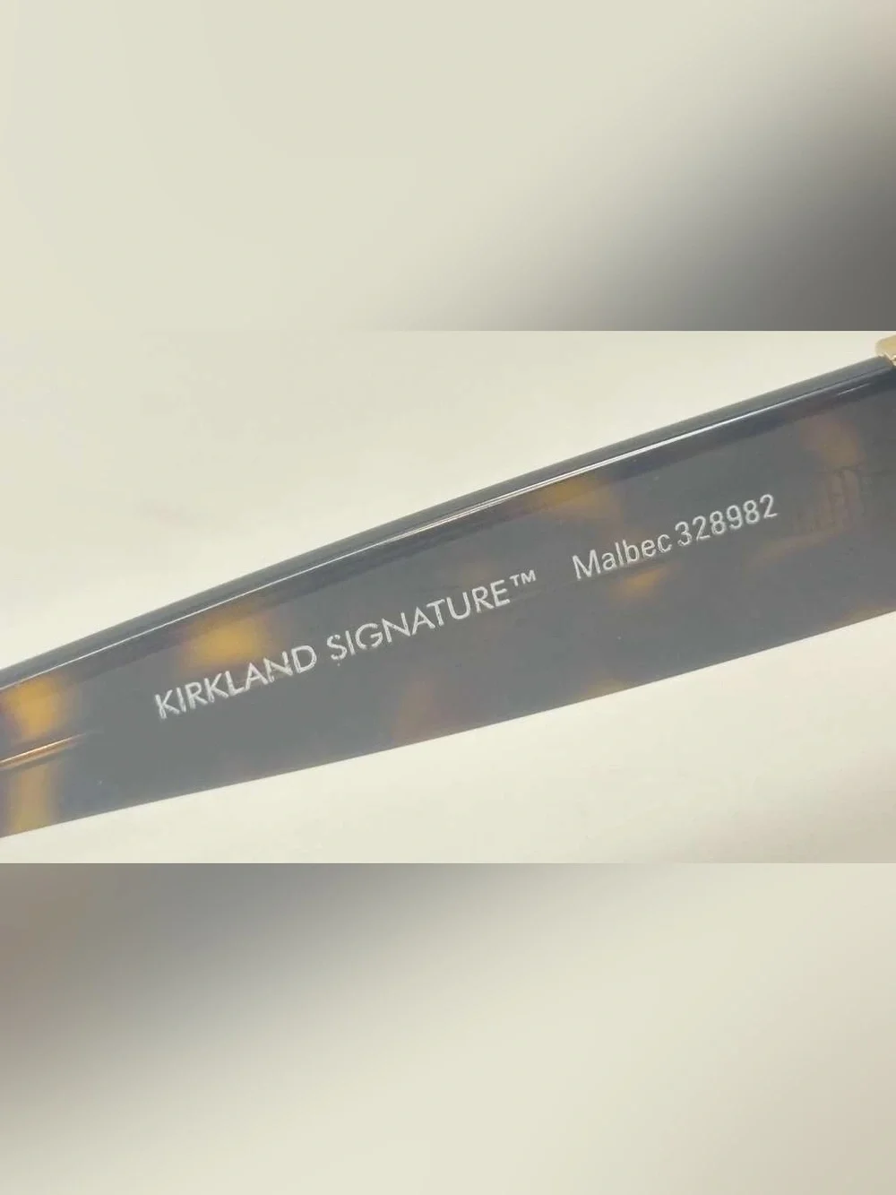 Vintage Kirkland Signature Malbec Tortoise Oval Sunglasses Frames Only
